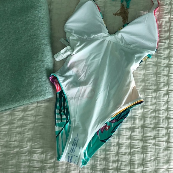 Trina Turk Terra Nostra Halter One-Piece Swimsuit - Picture 8 of 9